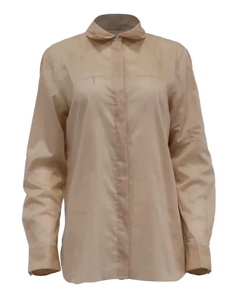 Theory Hemd mit versteckten Knöpfen - Nude Nude