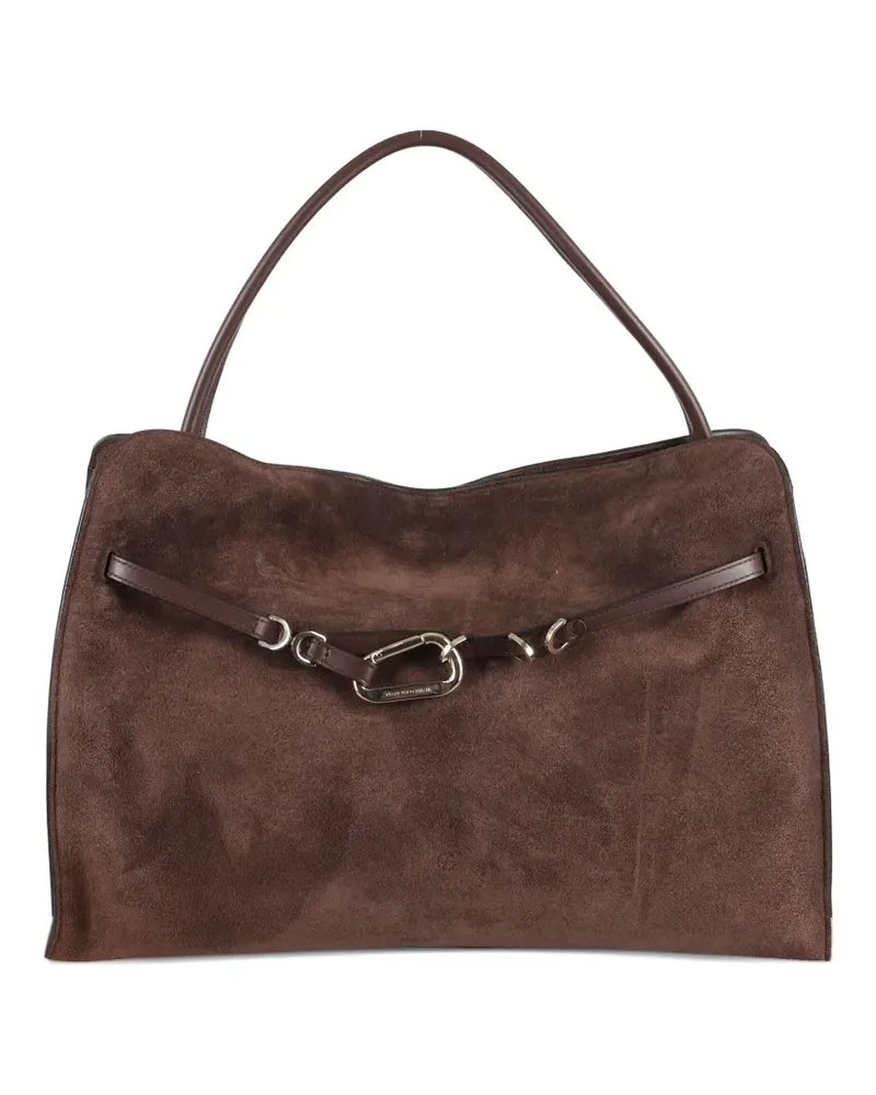 Francesco Biasia The Iconic 36H Schultertasche aus Wildleder - Braun Braun