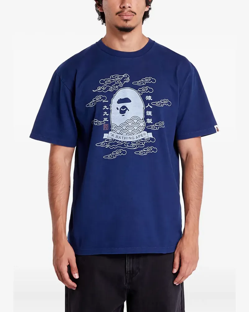 BAPE Ape Head Japan T-Shirt - Blau Blau