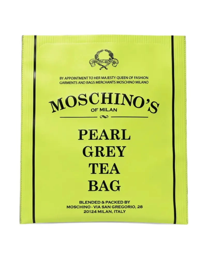 Moschino Tea Bag Clutch - Gelb Gelb