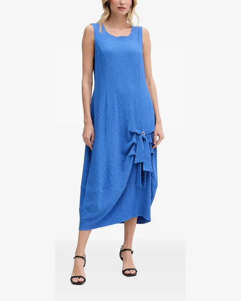 Joseph Ribkoff textured bow-detail midi dress - Blau Blau
