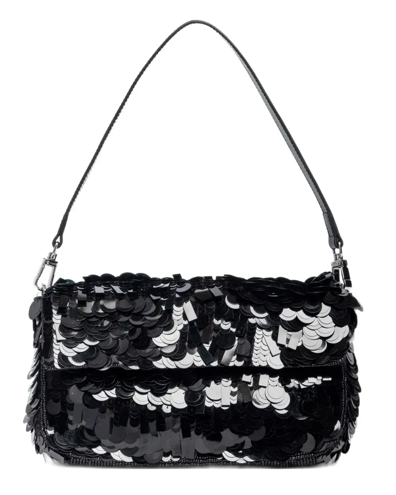 STAUD TIMMY Schultertasche mit Pailletten - Schwarz Schwarz