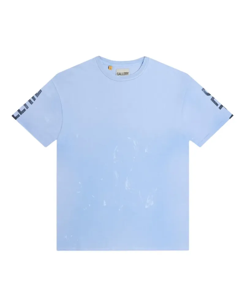 GALLERY DEPT. painted logo-print T-shirt - Blau Blau