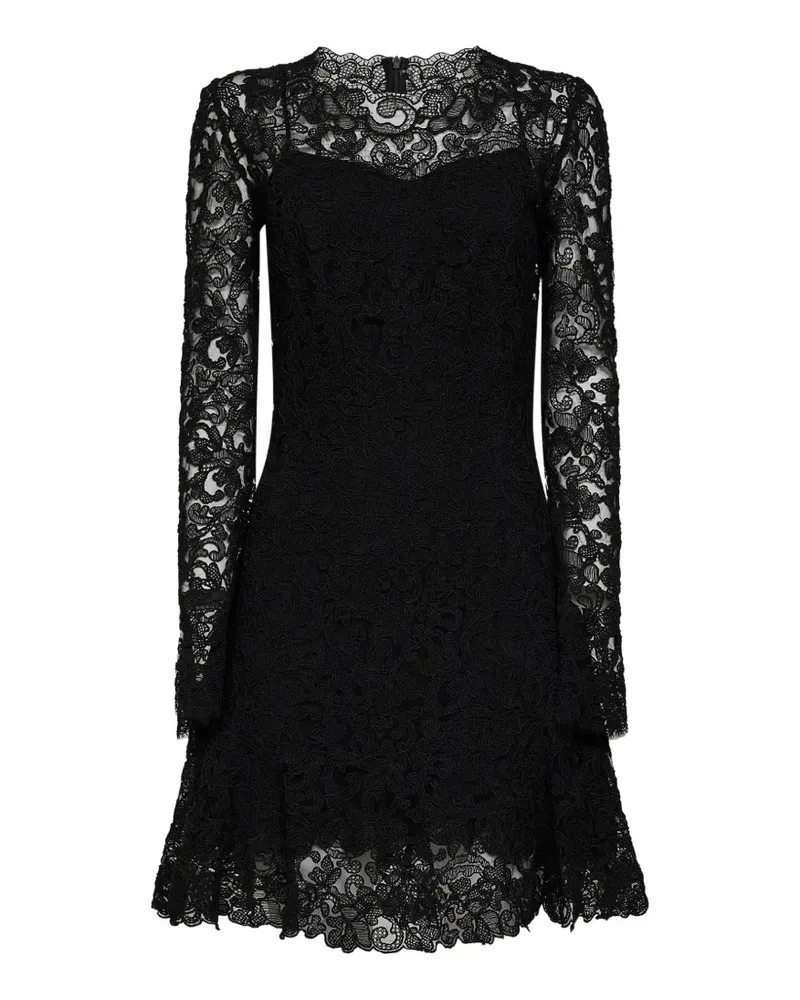 Ermanno Scervino Minikleid mit Wellenkante - Schwarz Schwarz