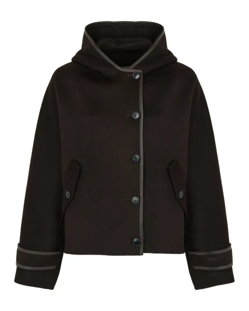 Yves Salomon Kapuzenjacke aus Kaschmir - Braun Braun