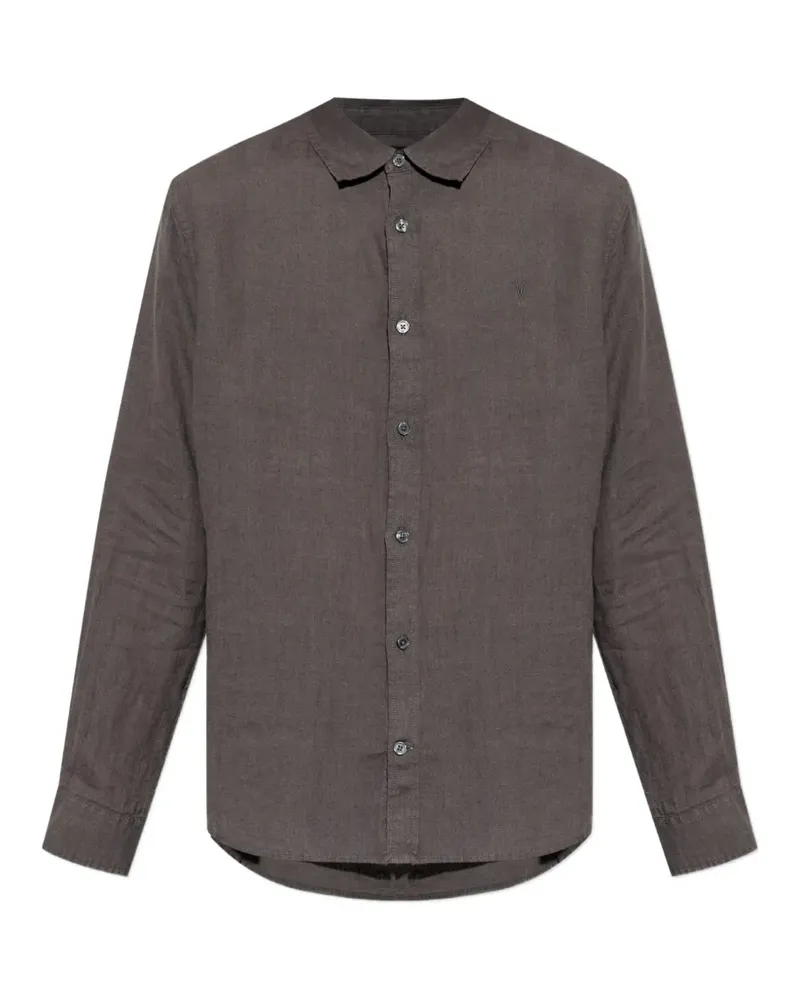 AllSaints Loom Langarmshirt - Grau Grau