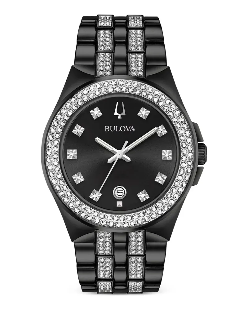 BULOVA Crystal 42mm watch - Schwarz Schwarz