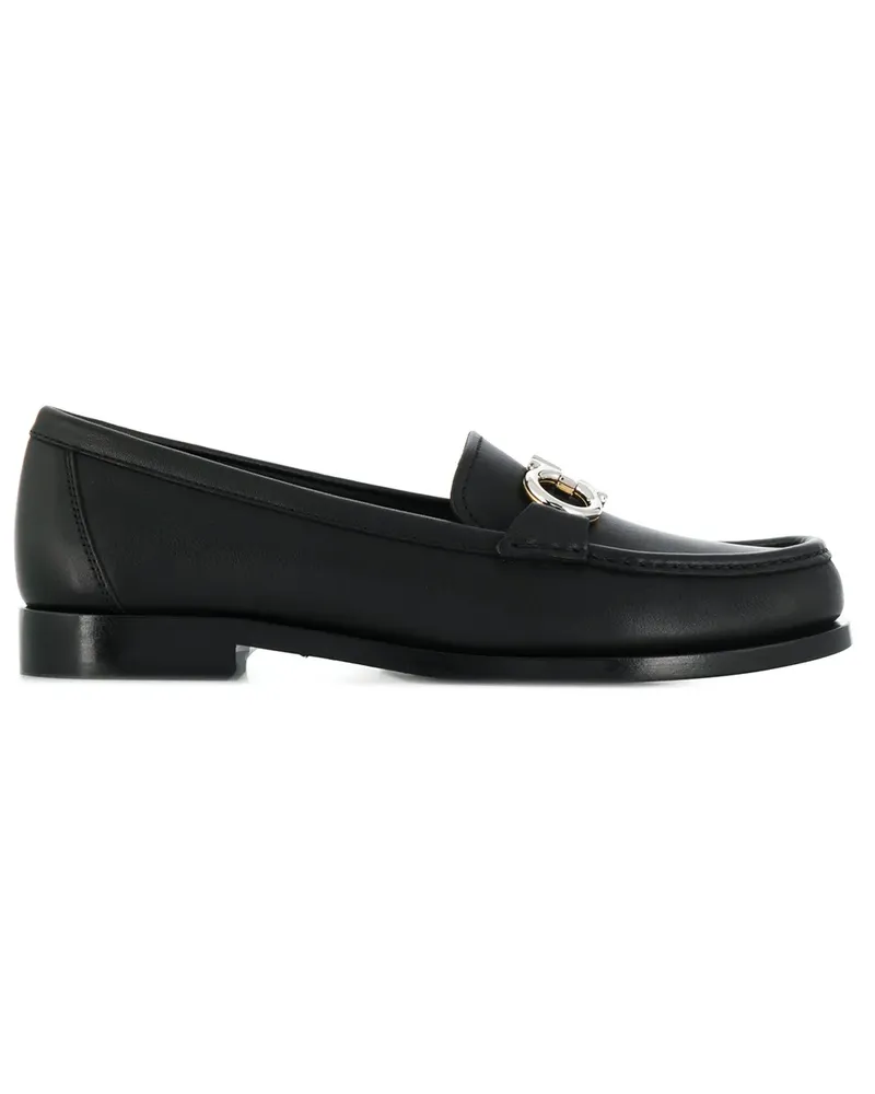 Ferragamo Mokassin-Loafer mit Gancini-Detail - Schwarz Schwarz