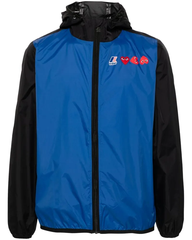 Comme des Garçons x K-Way Claude Kapuzenjacke - Blau Blau