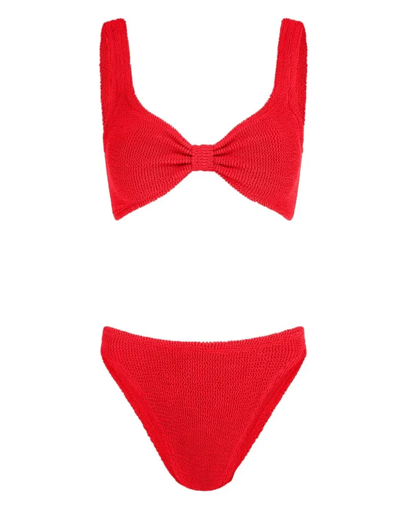 Hunza G Bonnie Seersucker-Bikini - Rot Rot