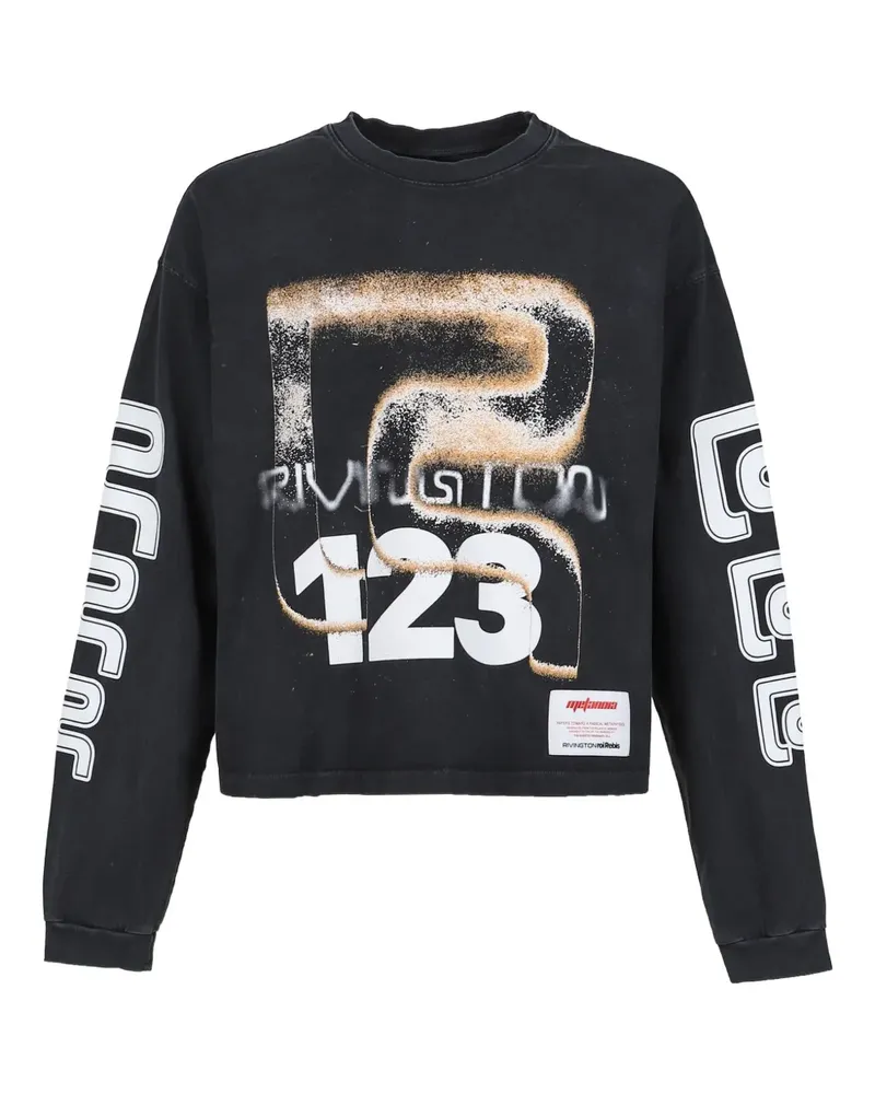 RRR123 Meta Alma CVA long-sleeve T-shirt - Schwarz Schwarz
