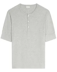 Dries van Noten Klassisches Henley-Hemd Grau