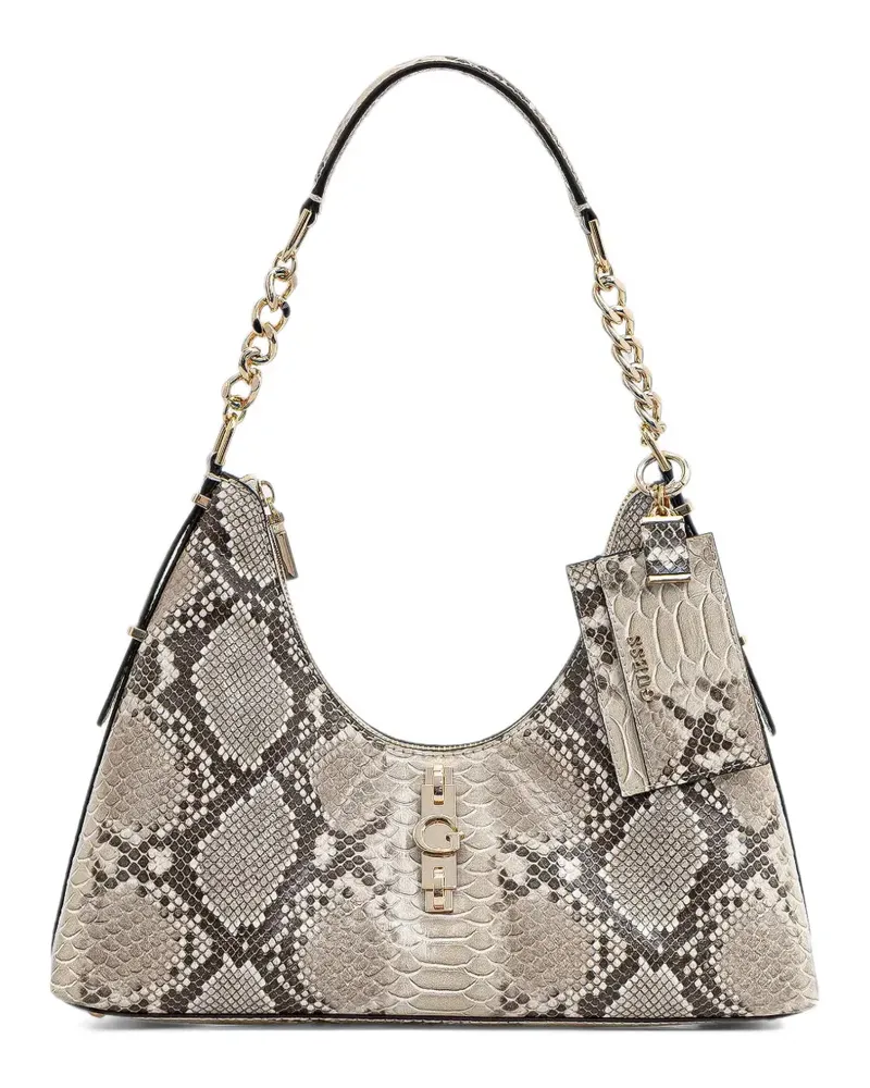 Guess Yvonne Tasche mit Animalier-Print - Nude Nude