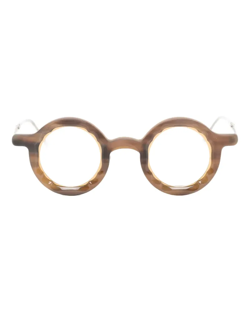 RIGARDS Brille mit rundem Gestell - Braun Braun