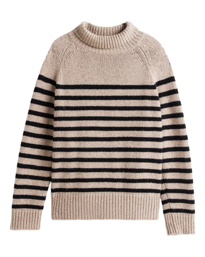 Tommy Hilfiger striped roll-neck sweater - Nude Nude