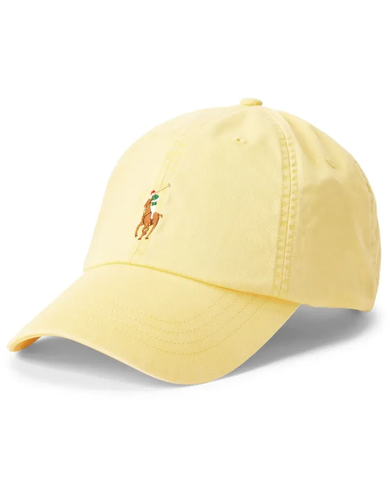 Ralph Lauren Baseballkappe mit Polo Pony-Stickerei - Gelb Gelb