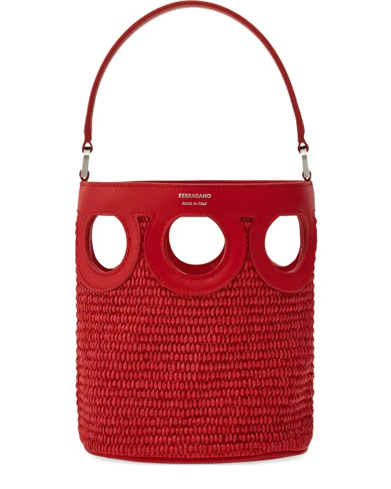 Ferragamo Mini Gancini Beuteltasche - Rot Rot