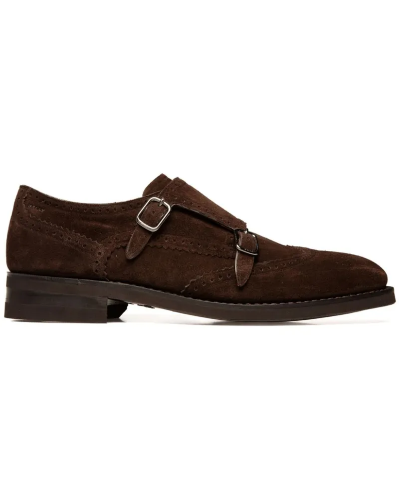 Bally Monk-Schuhe aus Wildleder - Braun Braun