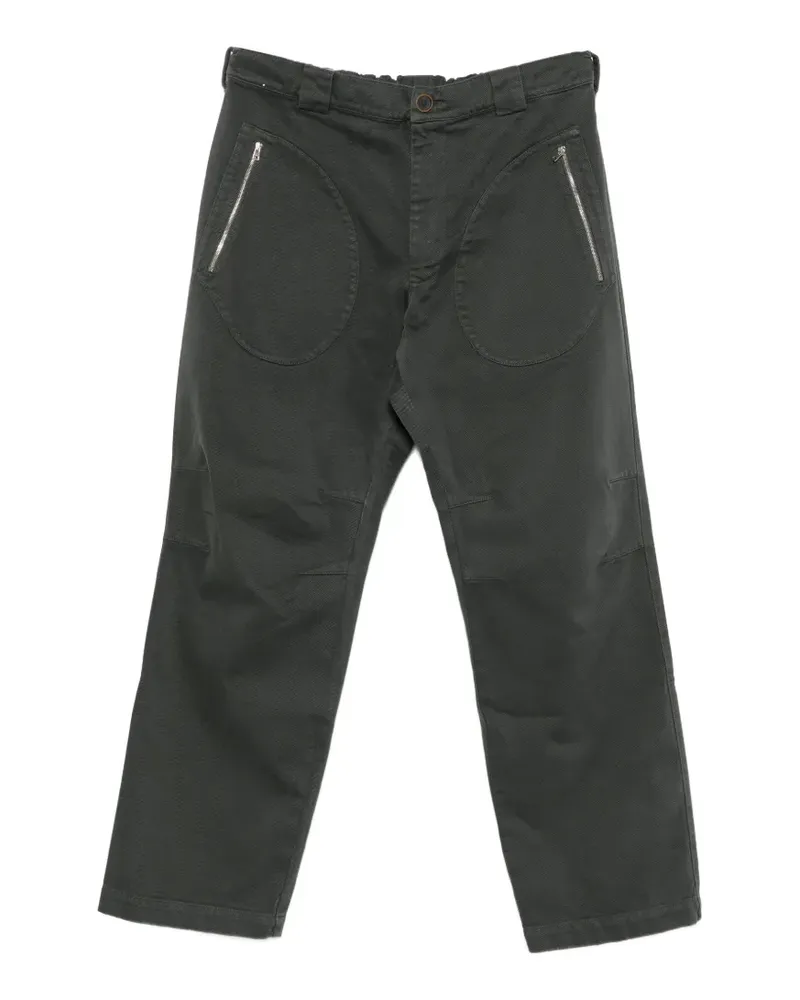RANRA zip-pocket trousers - Grau Grau