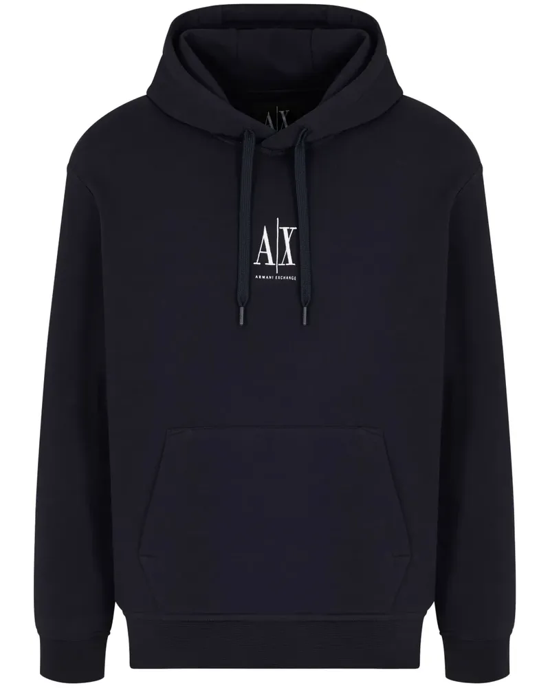 Armani Exchange Hoodie mit Logo - Blau Blau