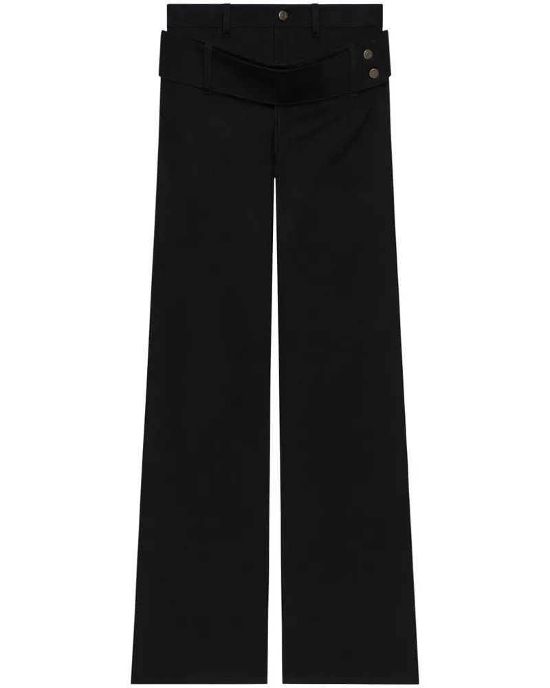 Courrèges Jeans mit Gürtel - Schwarz Schwarz