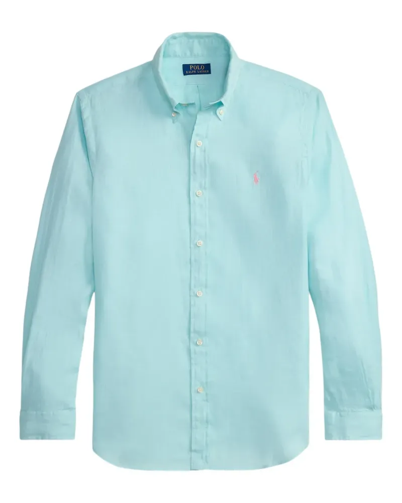 Ralph Lauren Hemd mit Pony-Stickerei - Blau Blau