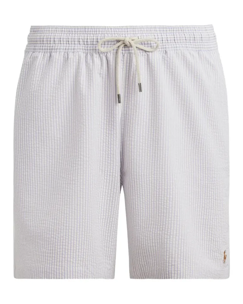 Ralph Lauren seersucker drawstring swim shorts - Weiß Weiß