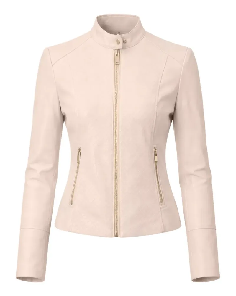 Guess Texturierte Jacke mit Reißverschluss - Rosa Rosa