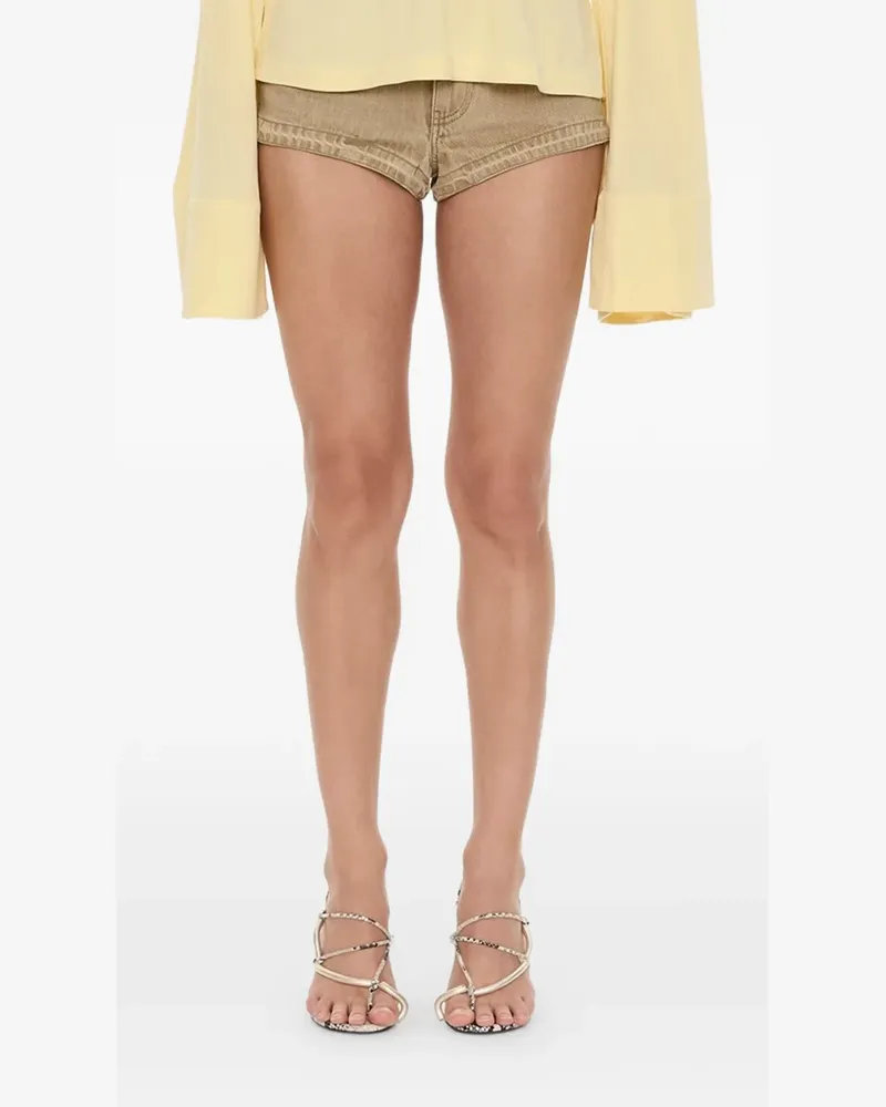 Christopher Esber Reconstruct Jeans-Shorts - Gelb Gelb