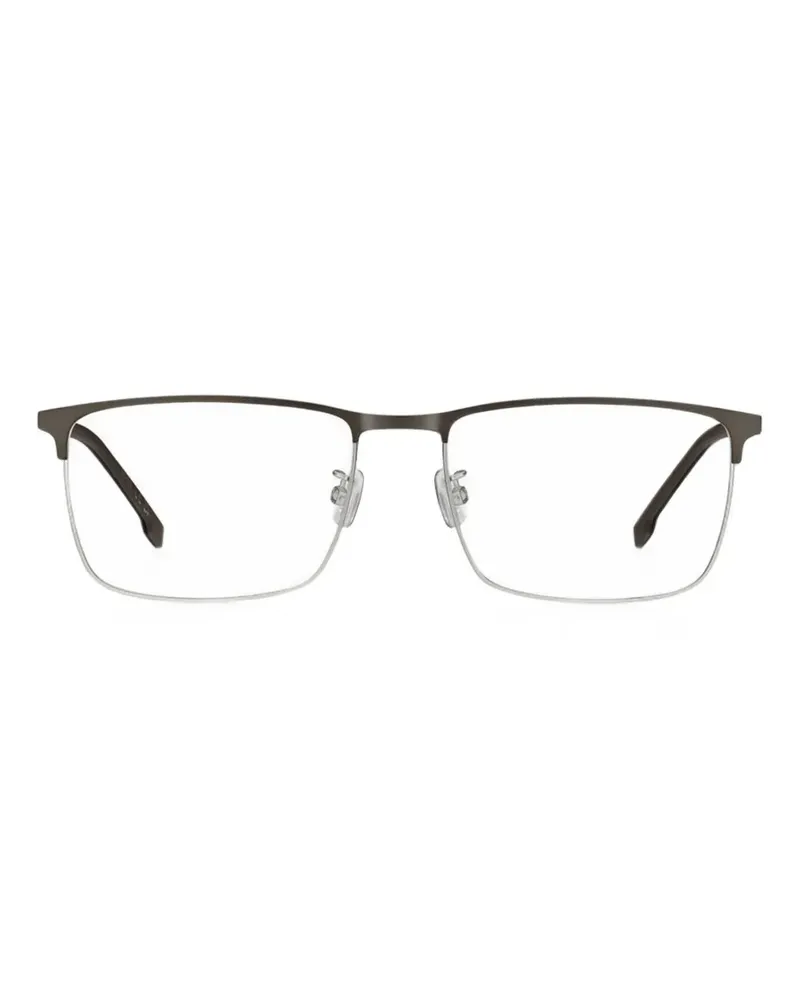HUGO BOSS Brille mit eckigem Gestell - Braun Braun