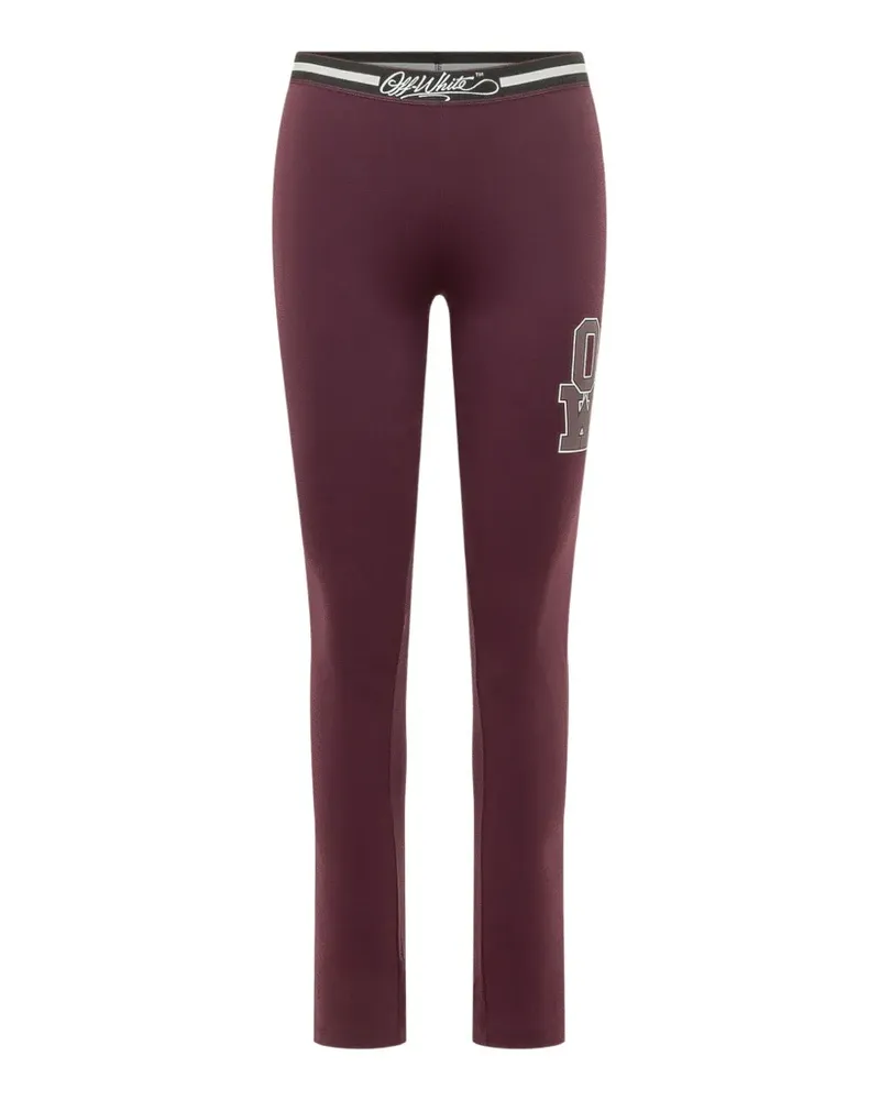 OFF-WHITE College Leggings mit Logo - Violett Violett