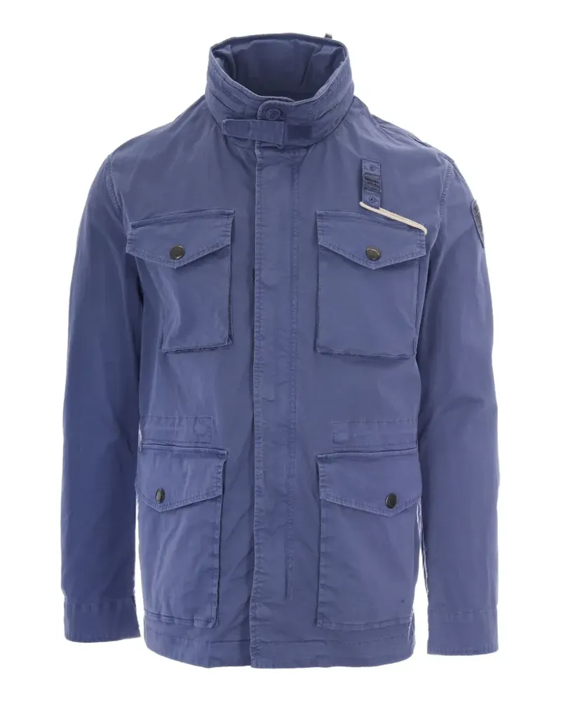Blauer four-pocket high-neck jacket Blau