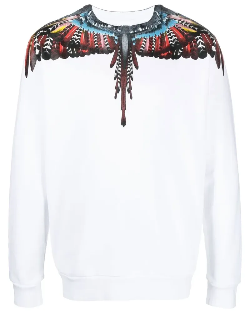 Marcelo Burlon | County of Milan Sweatshirt mit Grizzly Wings-Print - Weiß Weiß