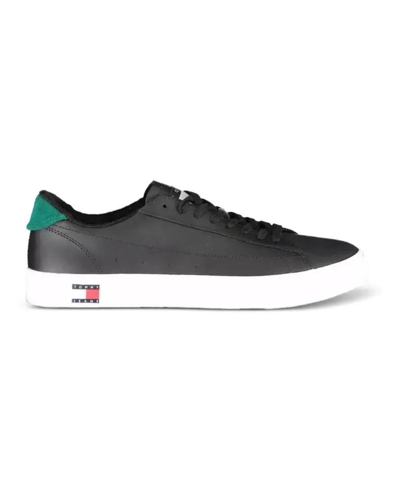 Tommy Hilfiger Sneakers mit Logo-Patch - Schwarz Schwarz