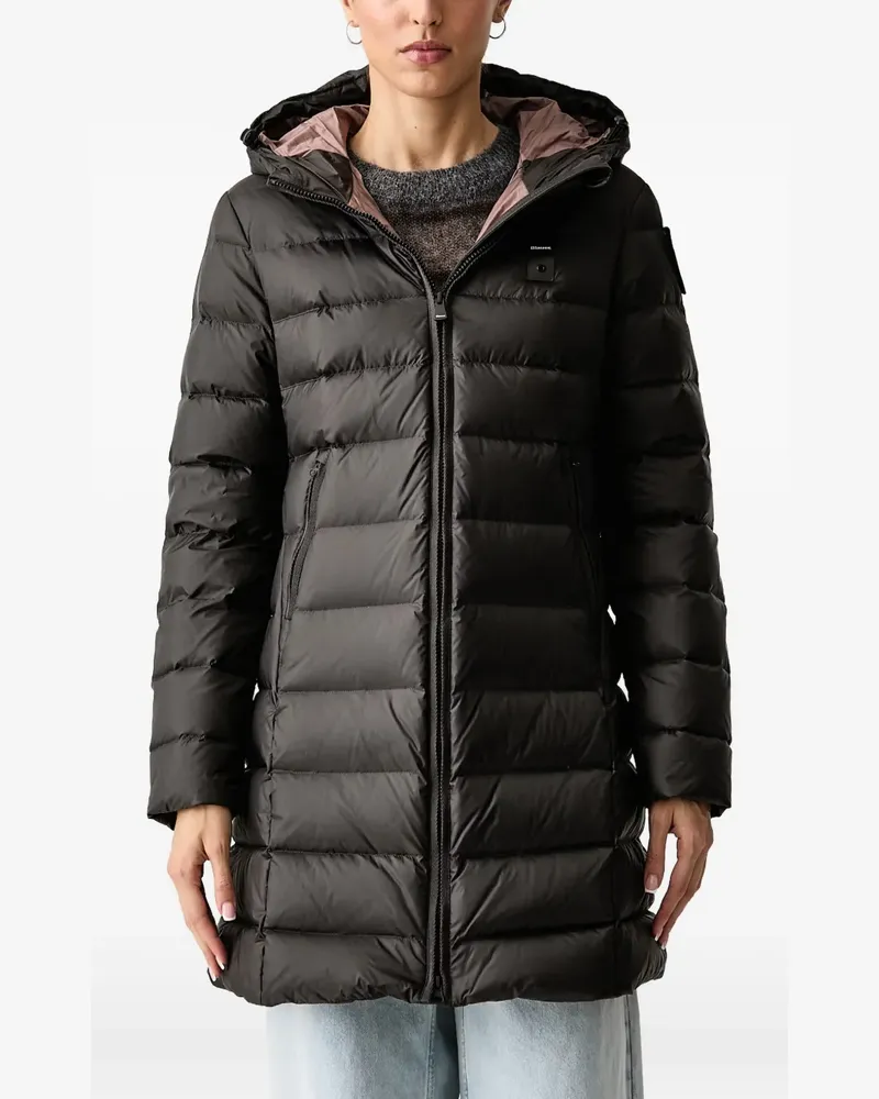Blauer Agnes hooded jacket - Schwarz Schwarz