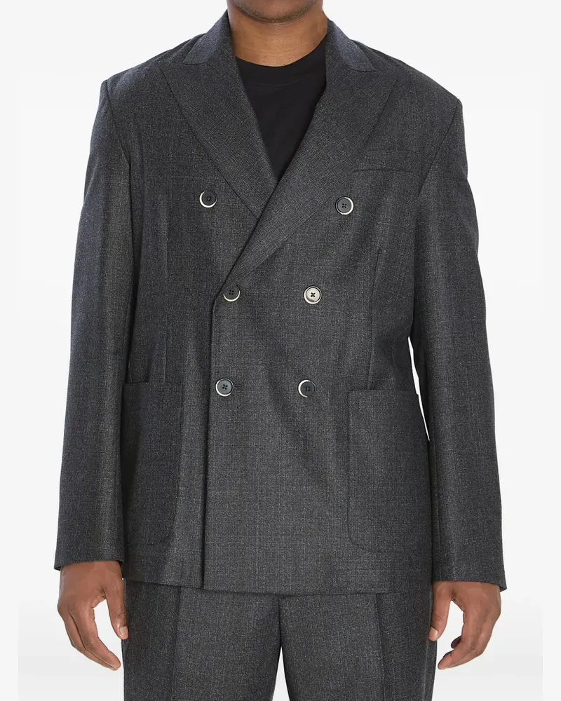 BARENA Doria Bita Blazer mit steigendem Revers - Schwarz Schwarz