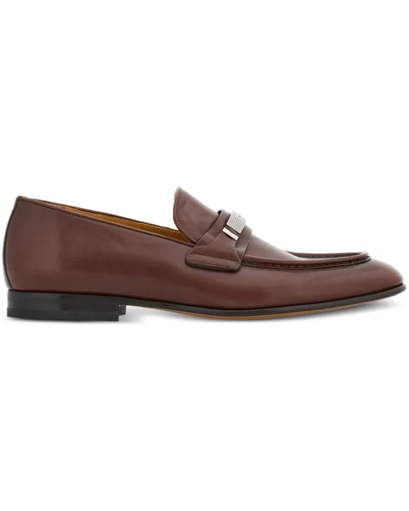 Ferragamo Loafer mit Logo-Gravur Braun