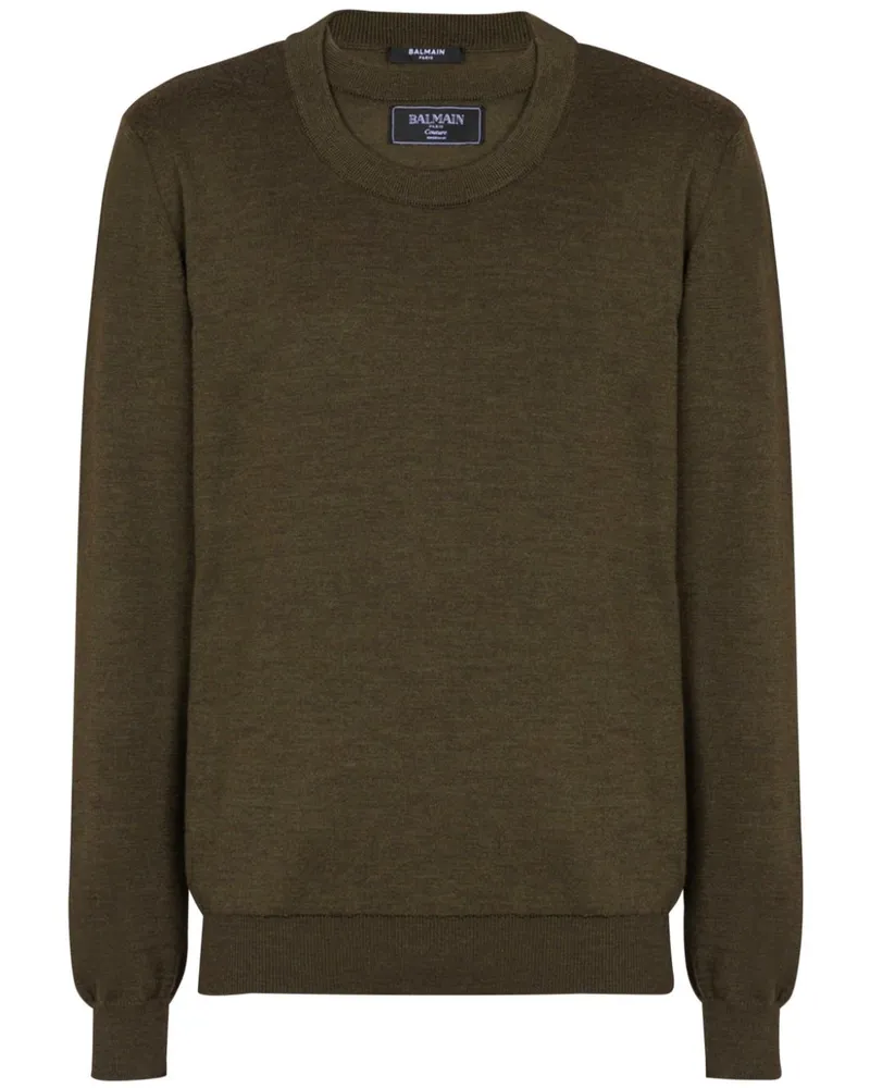 Balmain Pullover im Layering-Look - Grün Grün