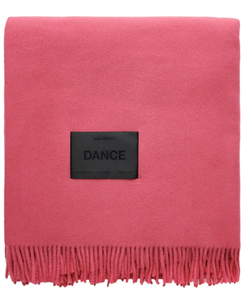 MAGNIBERG Decke mit Logo-Patch - Rosa Rosa