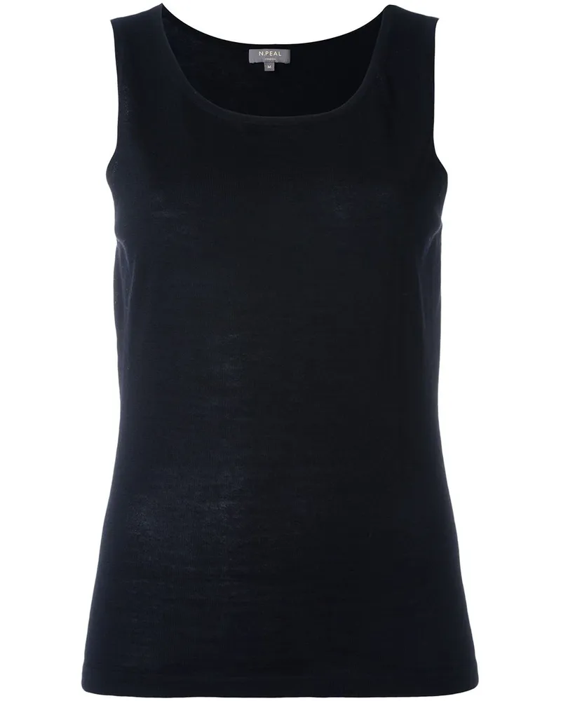 N.Peal Feines Tanktop Schwarz