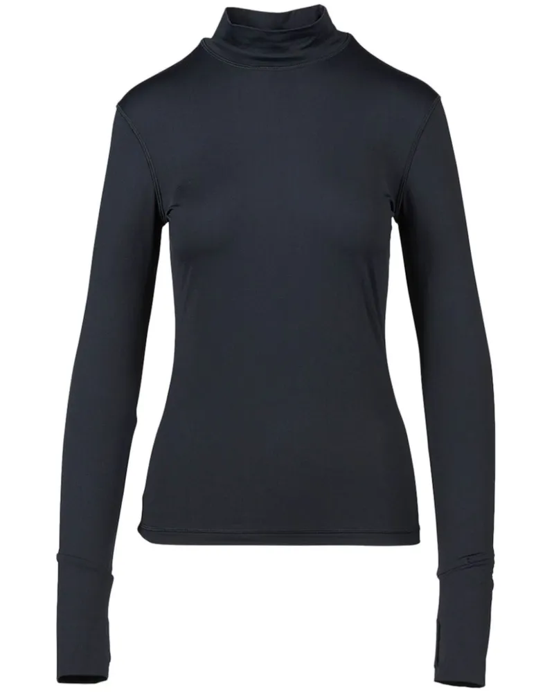 Aztech Mountain Ski-T-Shirt mit Logo-Stickerei - Schwarz Schwarz