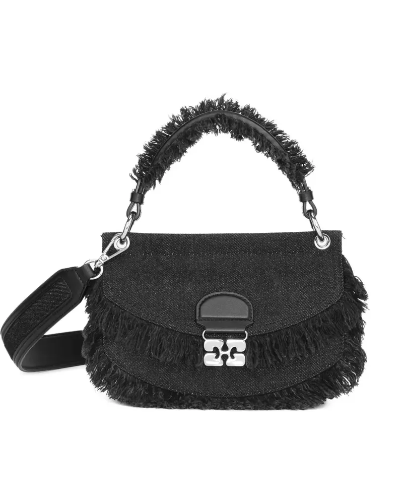 Ganni Tote Bag aus Denim - Schwarz Schwarz