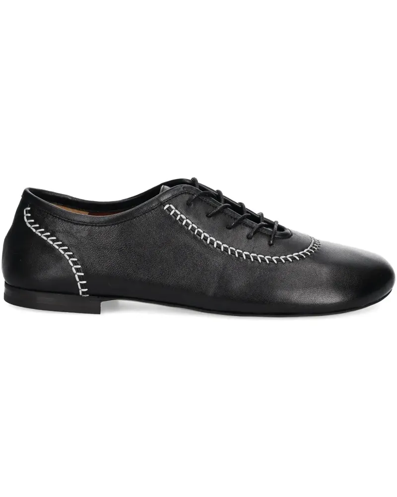 Wales Bonner Schnürschuhe mit Kontrastnähten - Schwarz Schwarz