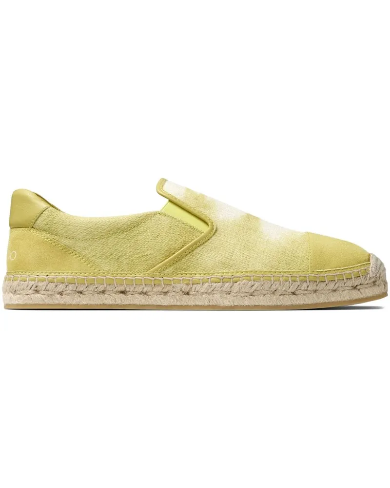 Jimmy Choo Ivan Espadrilles Aus Batik Canvas GrüN