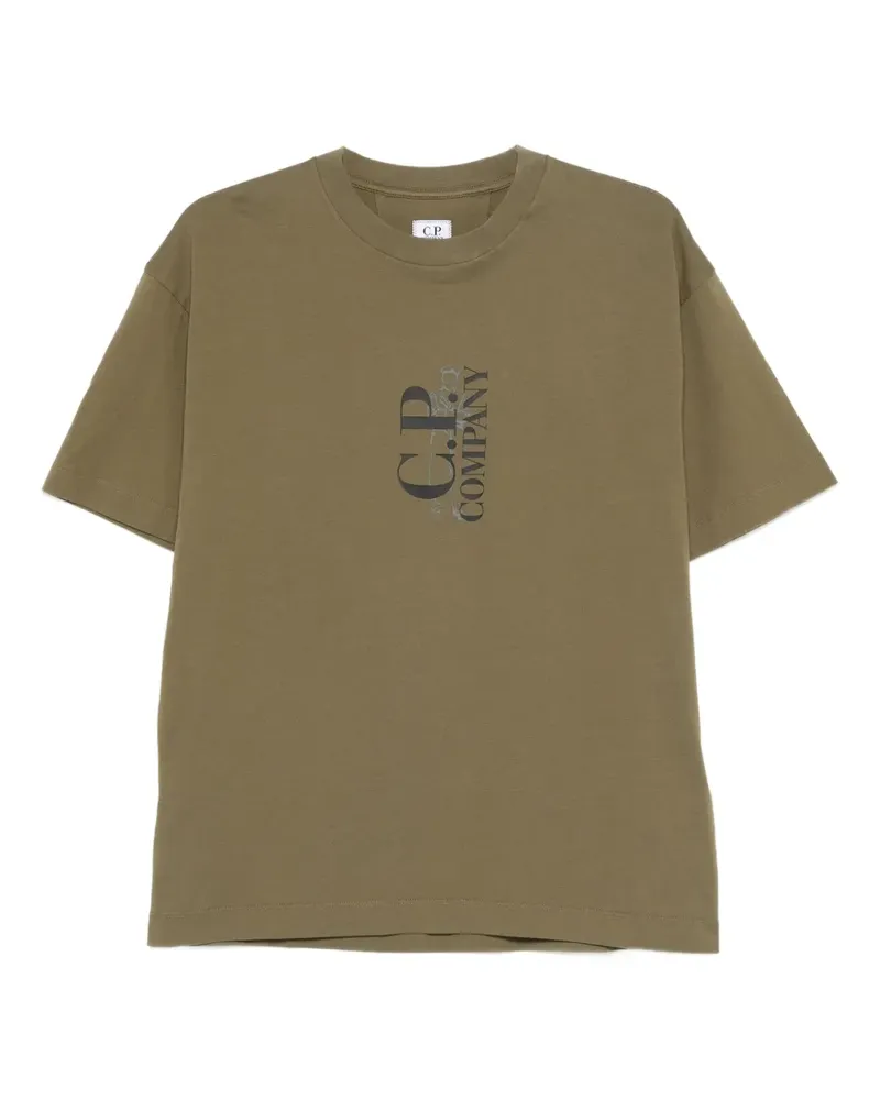 C.P. Company T-Shirt mit Logo-Print - Grün Grün