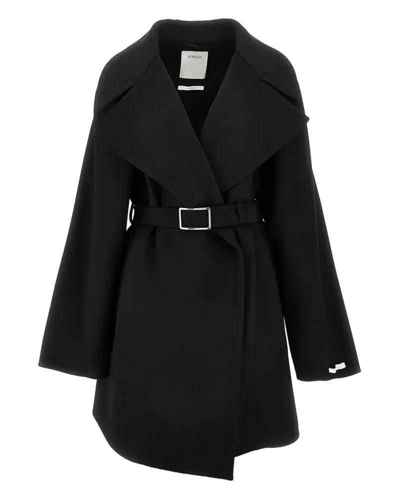 SPORTMAX belted coat - Schwarz Schwarz