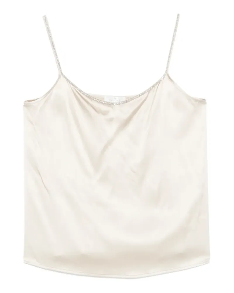 PANICALE Cashmere Bluse mit Riemen - Nude Nude