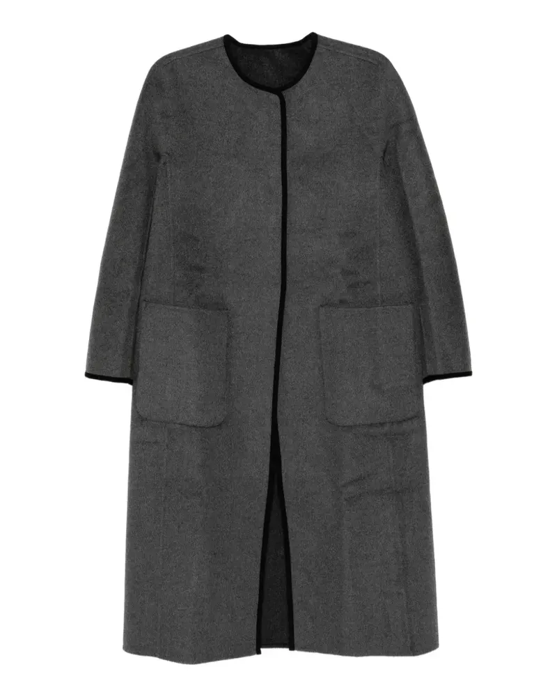 N.Peal Mantel mit aufgesetzten Taschen - Grau Grau