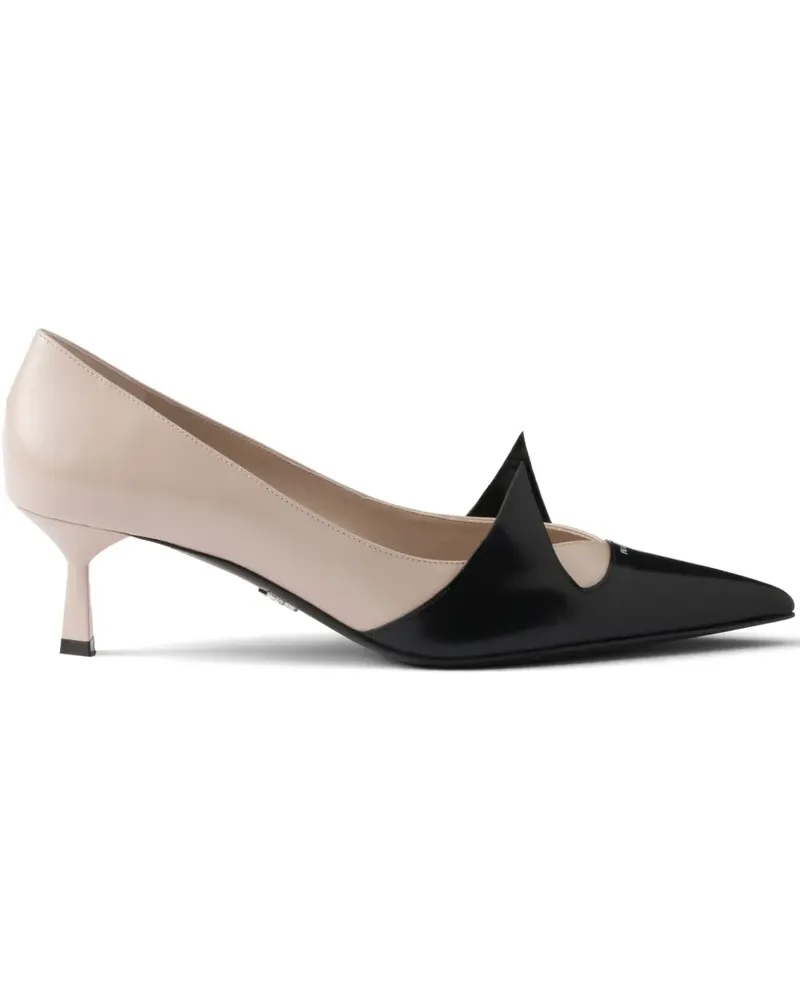 Prada Pumps aus gebürstetem Leder 55mm - Rosa Rosa