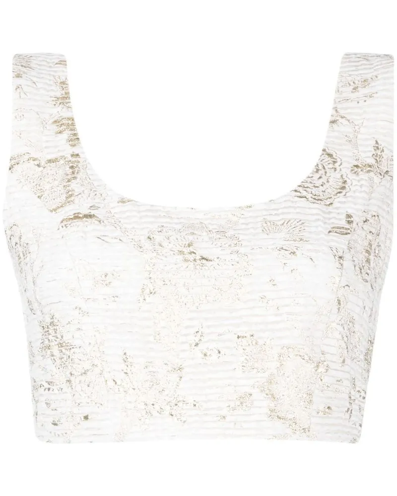 Bambah Klassisches Cropped-Top - Weiß Weiß